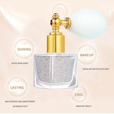 Rosarden Glitter Spray, Silver Hair Glitter Spray, Glitter Spray for Hair and Body, Fine Shimmer Spray, Sparkle Body Spray for Face and The Whole Body, Silver Glitter Spray for Clothes with Refill